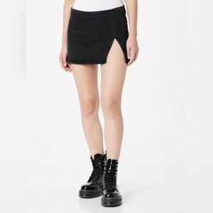 Topshop Charcoal Mini Skirt with Slit